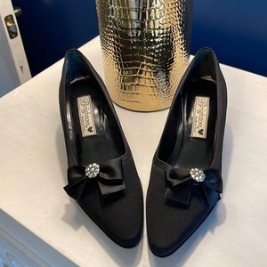 Brighton Zinnia Black Heels Shoes size 6